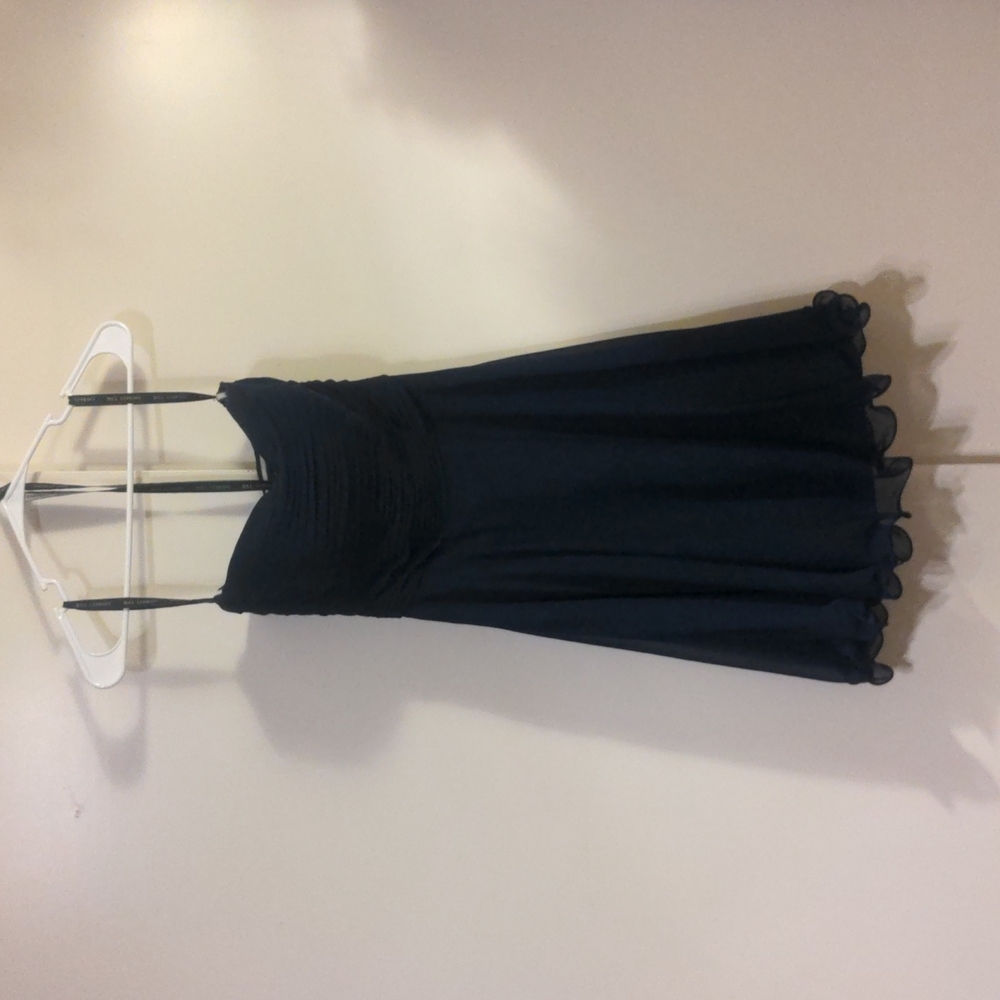 Dark Blue Strapless Dress